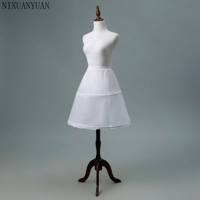 Bán Buôn 2 Treo Tường Trắng Một Đường Dài Đầm Hoa Bé Gái Petticoat Trẻ Em Ba Lê Petticoat Con Crinoline Váy Bé Gái Tây Nam Không