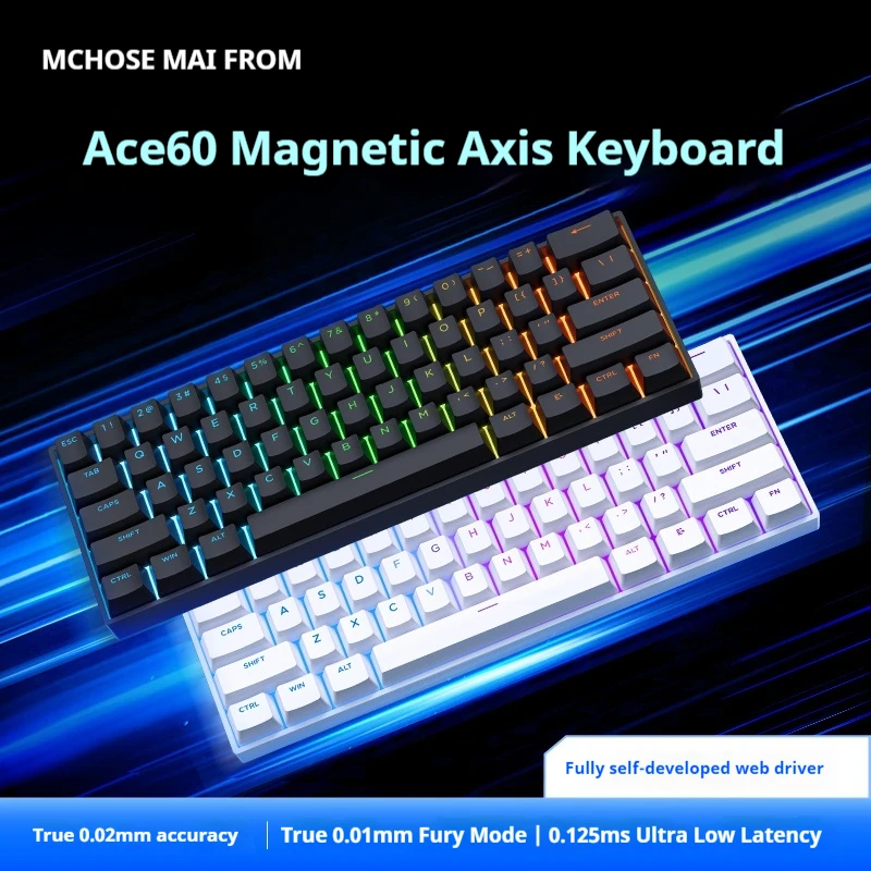 Mchose Ace 60 Pro Magnetic Axis Mechanical Keyboard Gaming And Esports Desktop Computer Customized Wired Keyboard Usb Interface