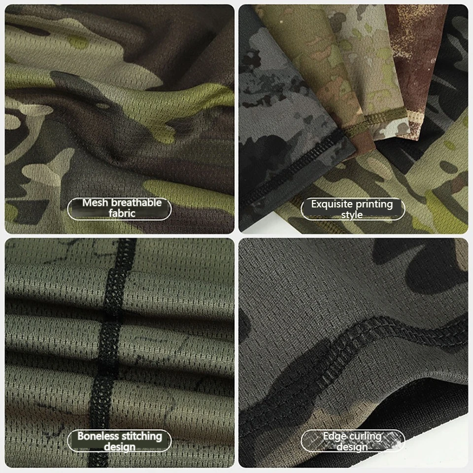 NOFOXO Summer Sports Neck Gaiter Bandana Face Mask Breathable Camouflage Scarf Outdoor Sport Face Cover Fishing Cycling Hiking image 5