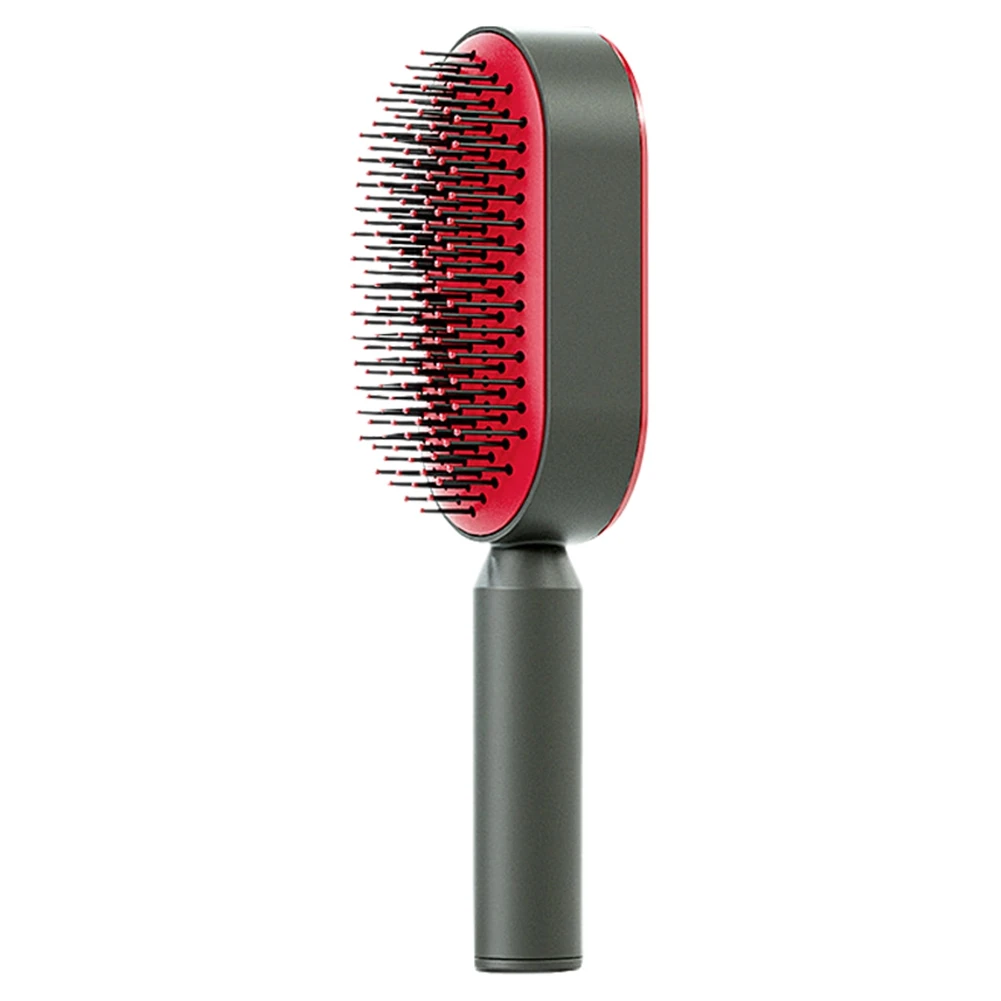 Comb Hair Brush for Women One-Key Cleaning Hair Loss Massage Scalp Comb Anti-Static Hair Styling Tools B