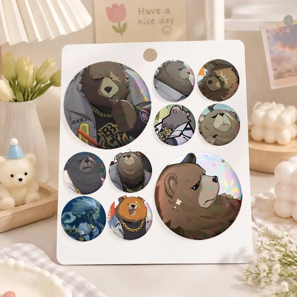 A-Ben Bigger Zenless Zone Zero Anime Round Badges, Brooches, Clothing Accessories, Birthday Gifts, Anime Conventions
