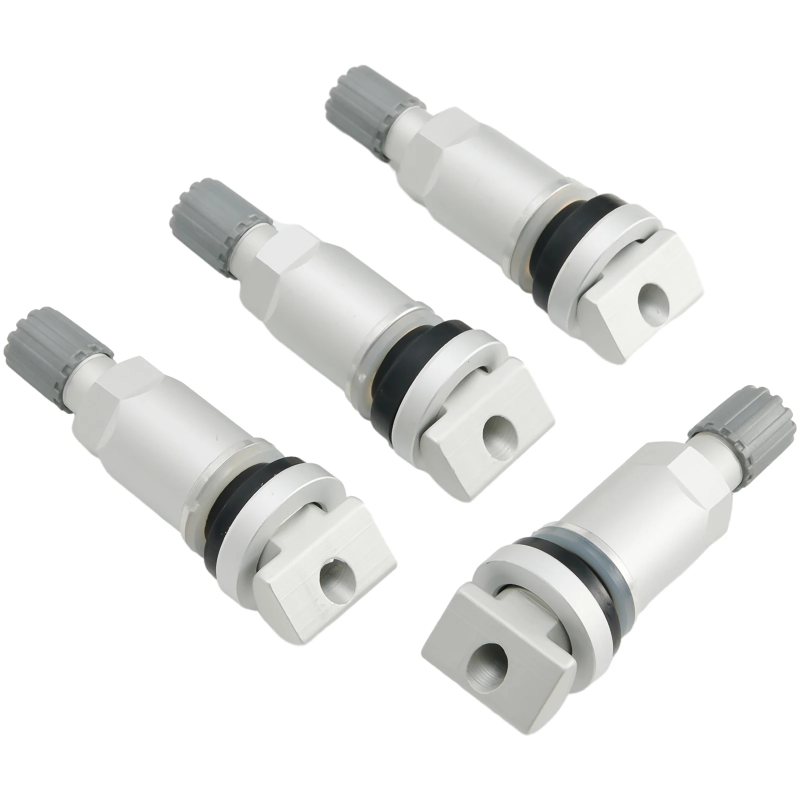 4PCS Tyre Pressure Sensor TPMS Stainless Steel Valve Stem Repair Kit Automobile Accessories For BMW 1 2 3 Series X1 X2 X3 Silver
