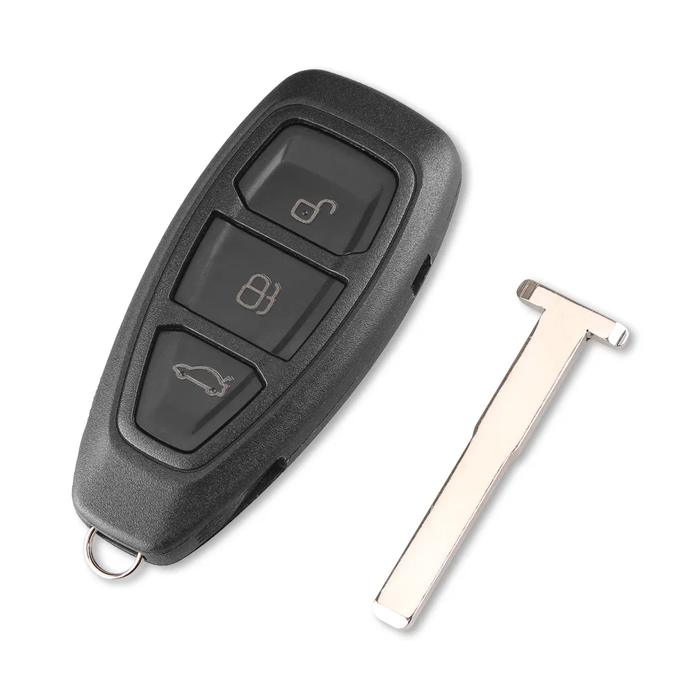 Dandkey 3 Buttons Smart Key Shell Cover Fob For Ford Mondeo Winning Kuga Fiesta Focus Titanium Car Key Case HU101 Blade