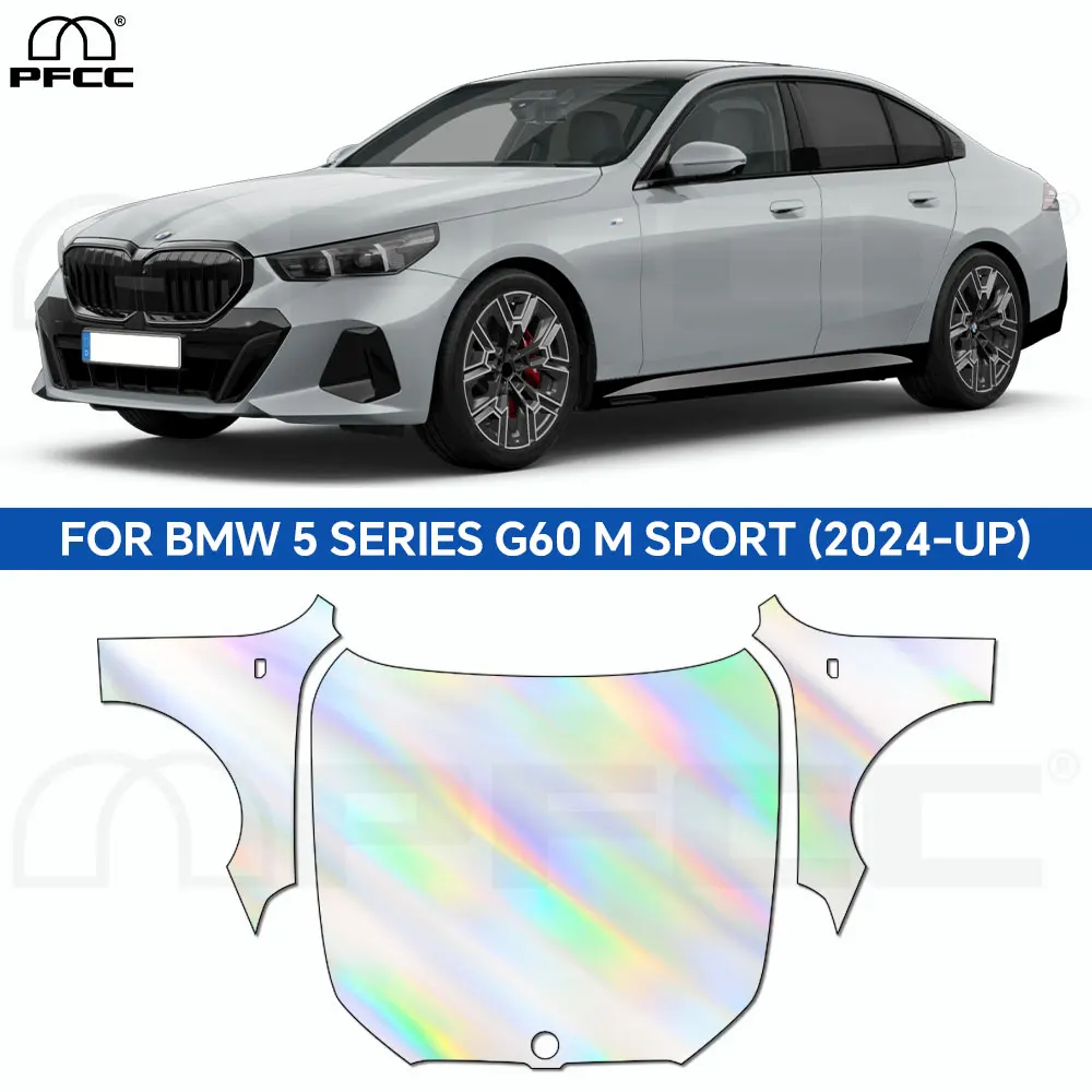 

PFCC for BMW 5 Series G60M-Sport 2024-2025 Paint Protection Film Car Anti-Scratch Body Sticker Original Pre Cut TPU Transparent
