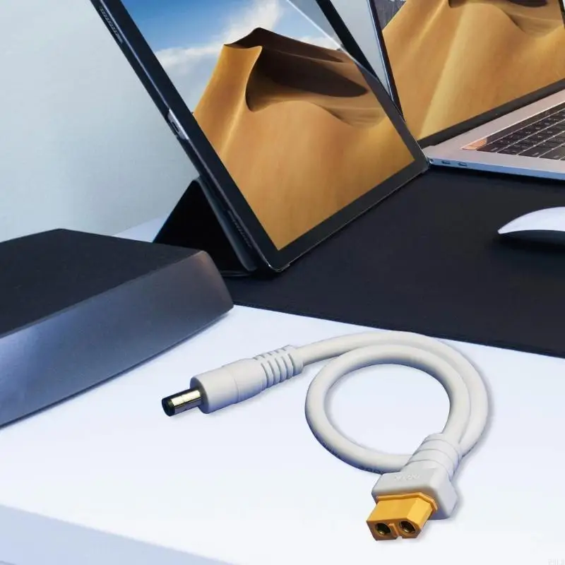 2025 New XT60 أنثى إلى DC5.5x2.1mm ملم كبل محول الطاقة للذكور للاستخدام العالي التيار