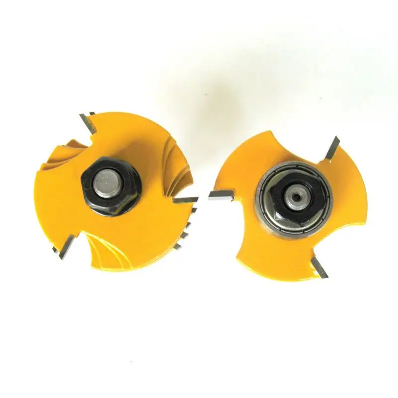 ใหม่สล็อตก้าน1/4นิ้ว8ชิ้นประกอบ6เครื่องตัดและชุดบิตเราเตอร์2 arbors