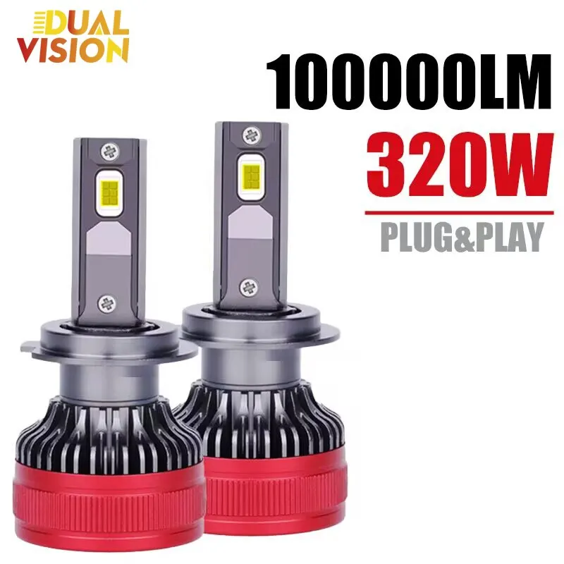 

Лампы Dualvision для автомобиля, 320 лм, 9012 Вт, H11, H1, H8, H9, HIR2 9005, 9006, HB3, HB4, PTF