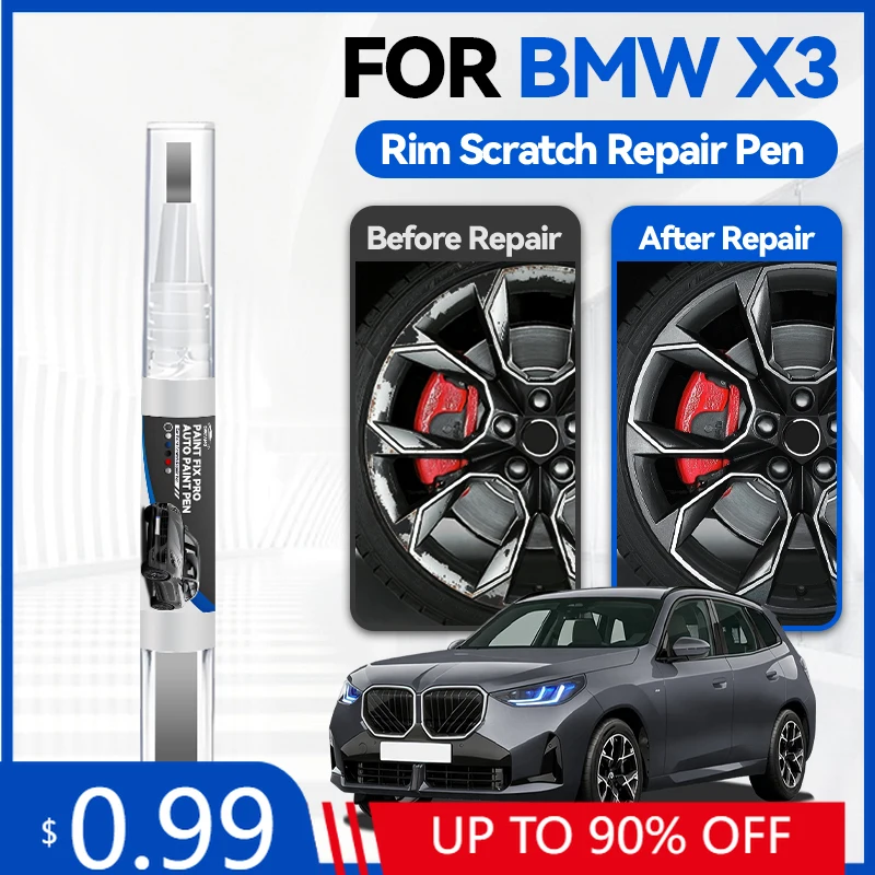 

Карандаш для подкраски колесных дисков BMW X3 NA, средство для ремонта царапин, аксессуары для авто, черный, белый, желтый, серый