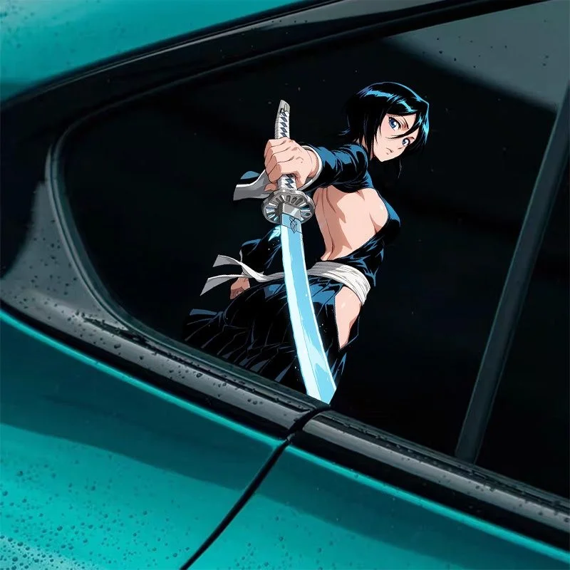Bleach Kuchiki Rukia Car Sticker Cartoon Character Creative JDM Caravan Decal Surfboard Motorcycle Laptop Decor Waterproof Vinyl