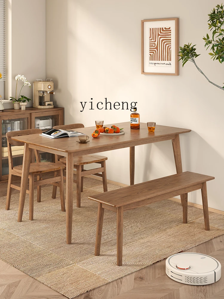 Xl Ash Dining Table Dining Table Rectangular Solid Wood Dining Tables and Chairs Set One Table Four Chairs