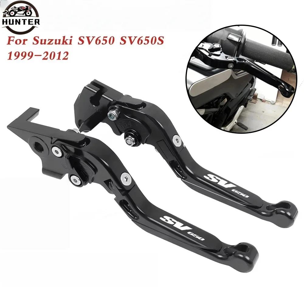 

SV 650 SV650S Motorcycle Adjustable Extendable Folding Brake Clutch Levers Handlebar Grips For Suzuki SV650 SV 650S 1999-2012