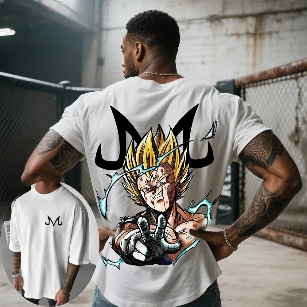 

Летняя мужская футболка Dragon Ball в стиле аниме Vegeta, осенняя внутренняя часть для мальчиков, детский дизайн для родителей и детей, модная зимняя футболка с короткими рукавами