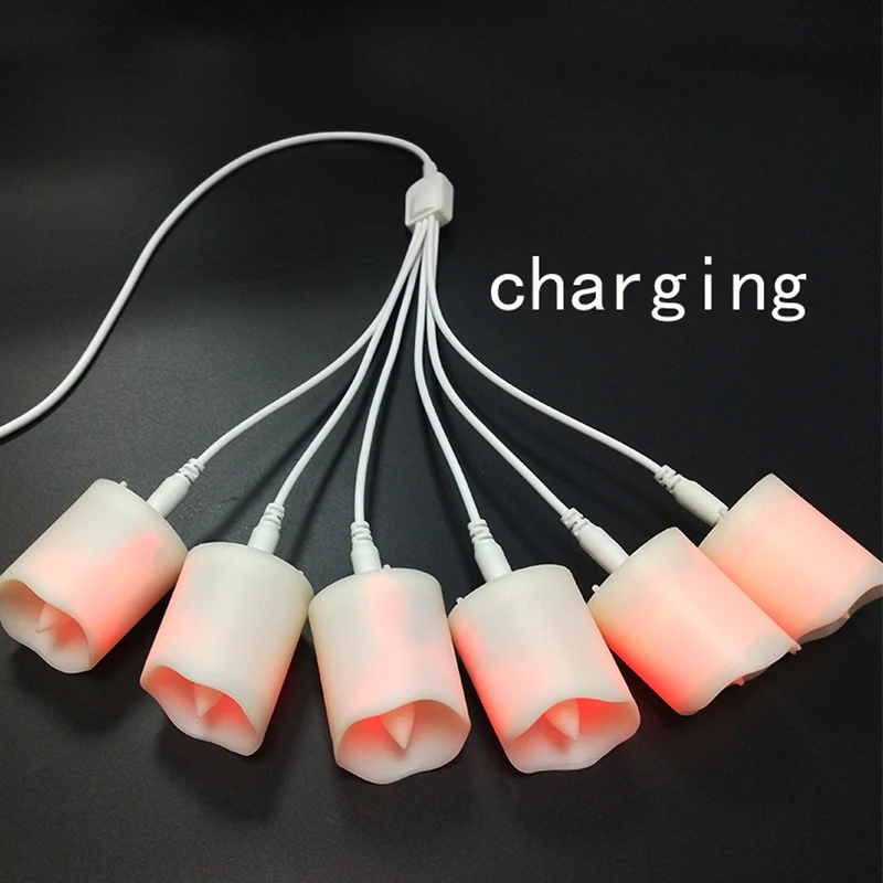 USB Charging Candle Accessories Charging Cable White Charging Cable USB To DC Interface Led Candle Light USB Charging Cable