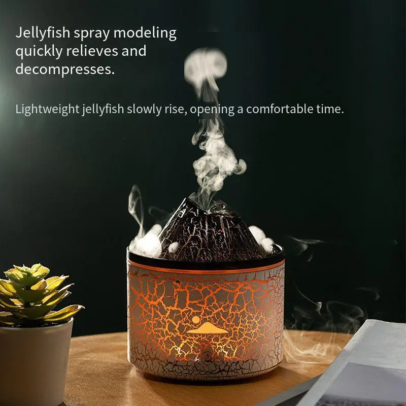 2025 New Arrivals Aromatherapy Air Humidifier USB Essential Oil Diffuser with 7 Colors Mood Lamp for Home Room Aroma Humidifier