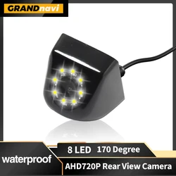 Grandnavi AHD Car Rearview Camera 170 Degree Starlight Night Vision Vehicle Golden Lens Reverse Backup Camera With Parking Line