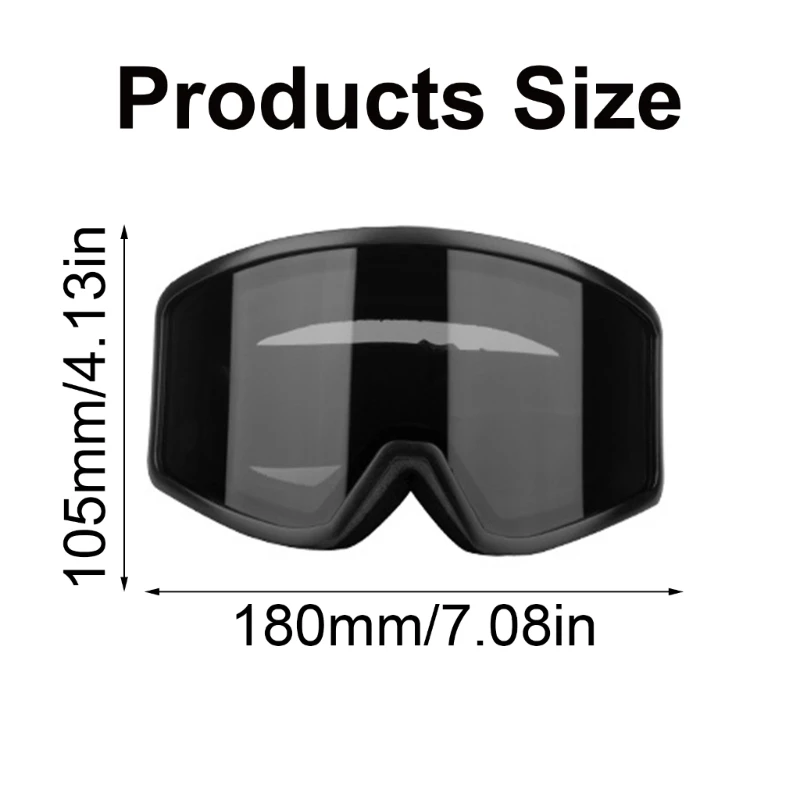Unisex Ski Goggles, Fog Resistant Skiing Snowboarding Goggles, Snow Goggles Cycling Motorcycle Goggles for Women Men