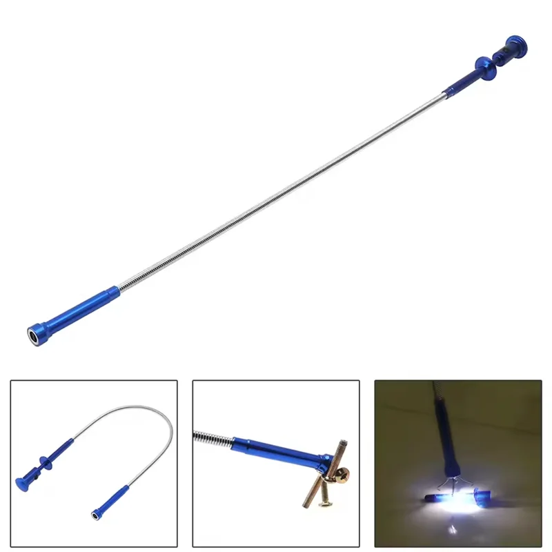 

A03F-яркий светодиодный светильник, гибкий пружинный магнит, инструмент для захвата, 4 когтя, магнитный инструмент для захвата мусора