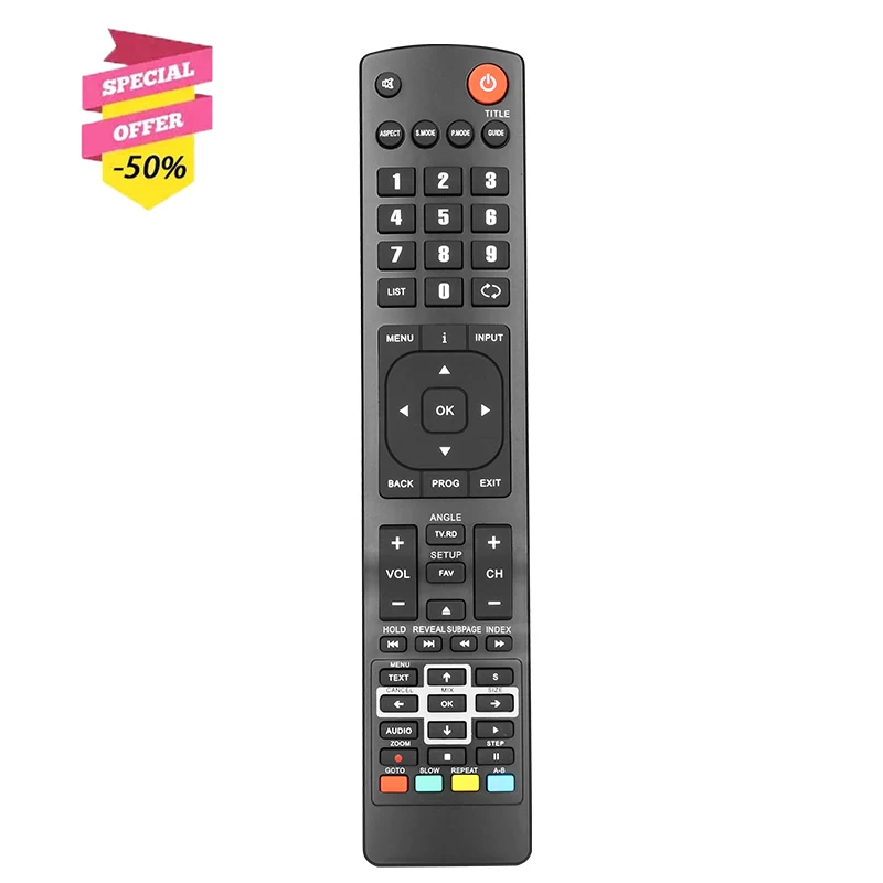 

RM-C3174 Remote Control Compatible With JVC TV LT-24C340 LT-22C540 LT-32C350 LT-32C351 LT-40C550 LT-40C551 LT-42C550 LT-49C550