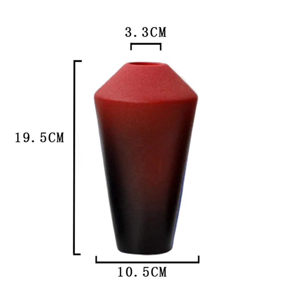 

Gradient Frosted Ceramic Vase Large Opening Ideal for Flower Arrangements Mini Roses Desktop Home Decoration Ceramic Flower Vase
