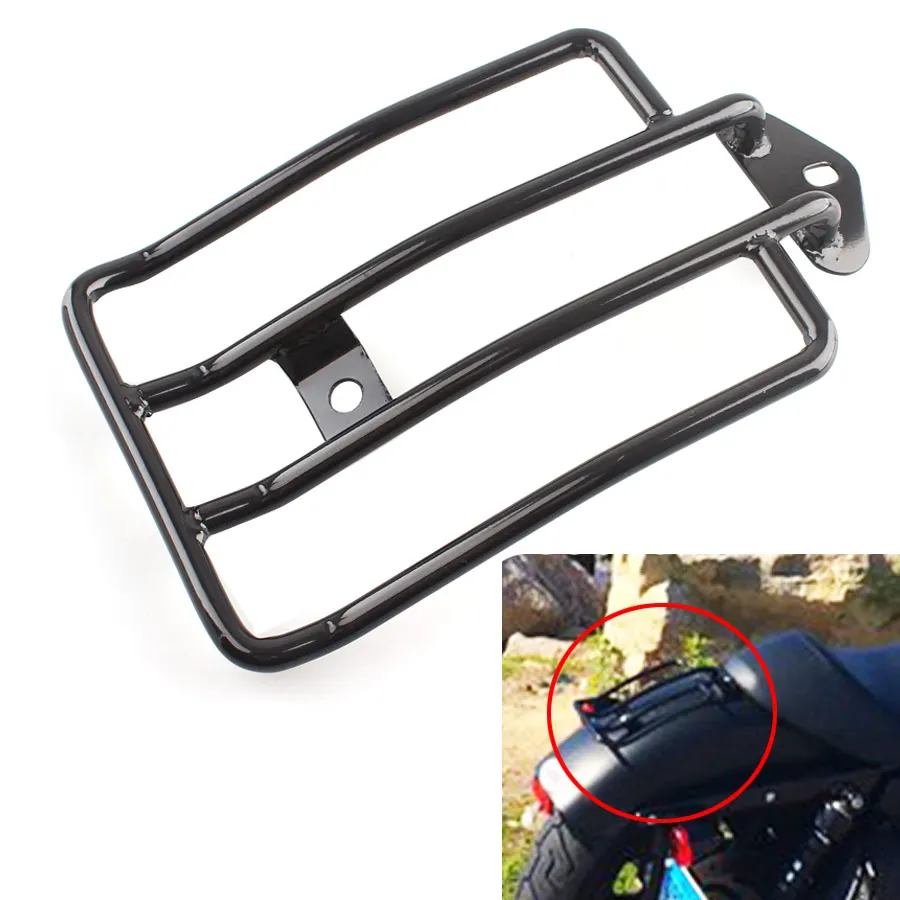 Motorcycle Rear Fender Luggage Rack For Harley Sportster XL 883 1200 Iron 48 72 Low Custom Roadster 2004-2019 Support Shelf