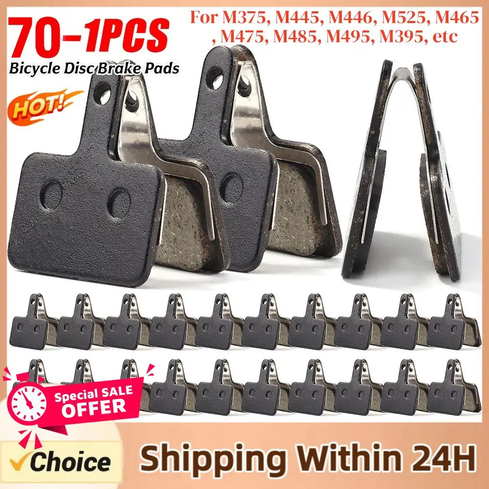 1-70 Paar MTB Rennrad Scheibenbremsbeläge für SHIMANO M375 M445 M446 Harz Halbmetallische Fahrrad-Bremsbeläge Teile