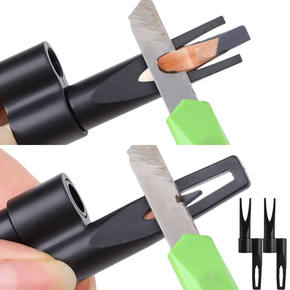 Upgrade Eyebrow Pencil Sharpener Tool Duckbill Thread Sharpener Tip Thin Tool for Semi-Permanent Eyebrow Makeup Profiler Pen Aid