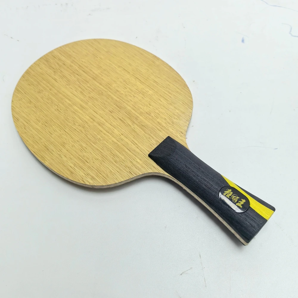 

Lemuria DIY Q968 Hurricane Wang V Innerforce Yellow Carbon Fiber Table Tennis Blade Offensive 5 Ply Wood + 2AC Ping Pong Bat