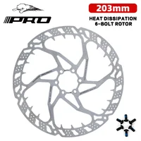 IIIPRO 203MM Rotor 6 pernos disco de freno flotante con tornillos para cruces, sendero, bicicletas eléctricas nuevo