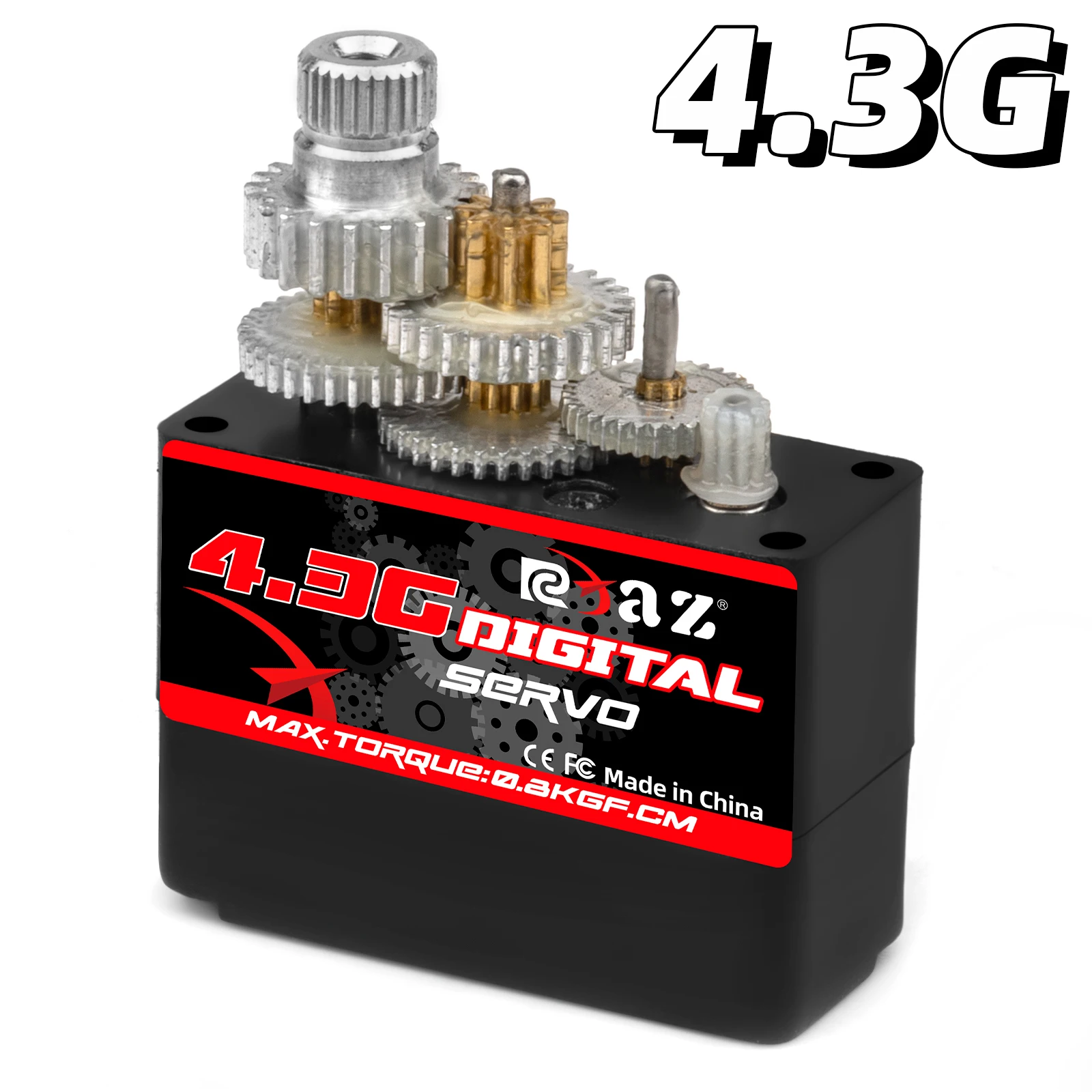 RCXAZ 2 g 3,7 g 4,3 g digitale microservo 180 °   Rotatie voor RC Vliegtuig Drone Mini Auto Helikopter Fixed Wing RC Servo Upgrade Onderdelen
