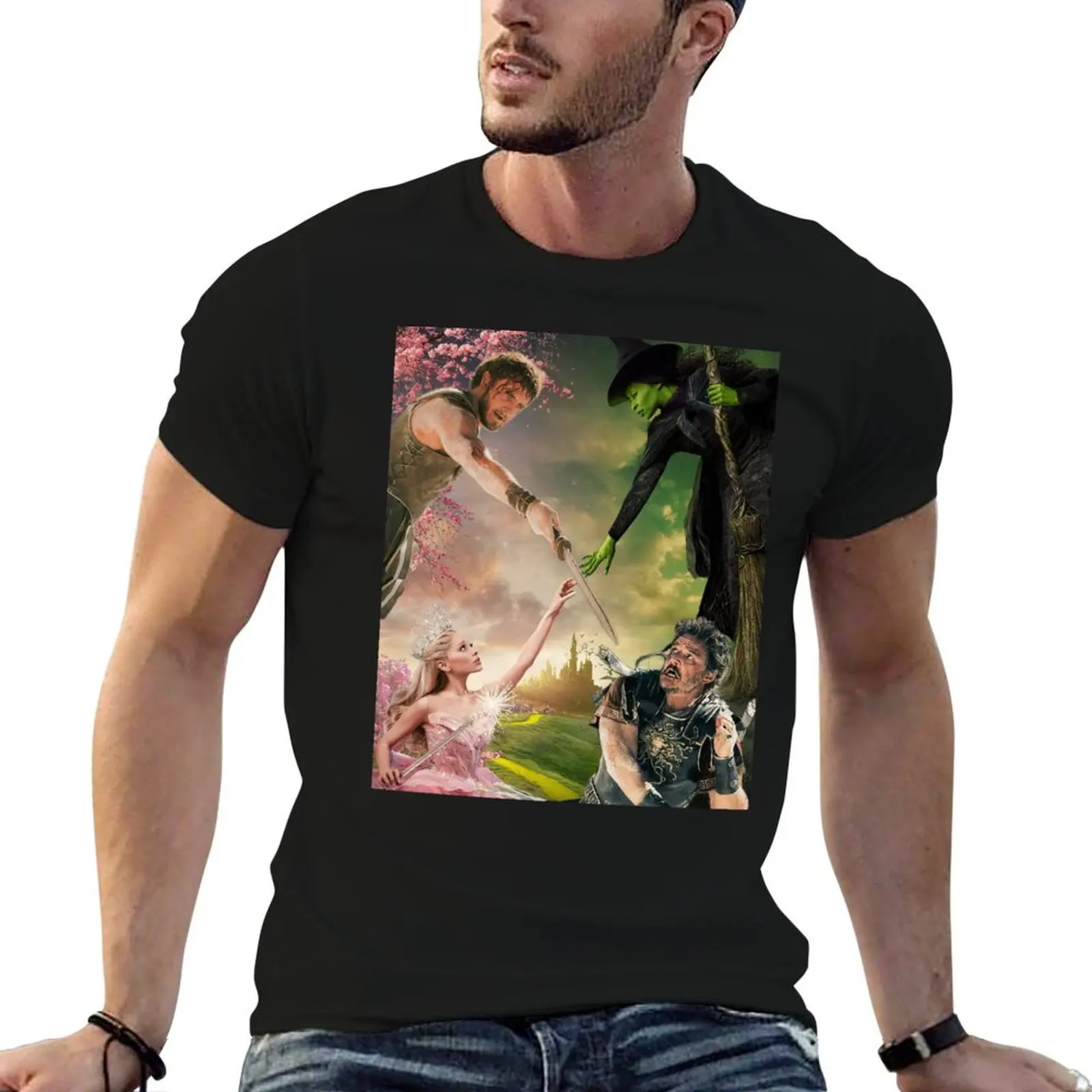 Gladiator 2 And Wicked Movie T-Shirt Christmas Casual Tee Shirt