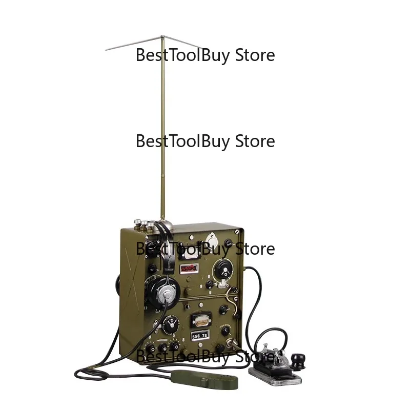 

Simulation transmitter model retro radio telegraph creative collection ornament nostalgic old objects photography props