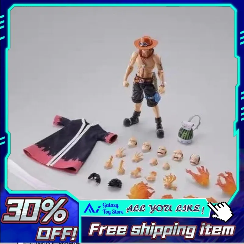 

18cm One Piece S.H.Figuarts One Piece Ace Figure Whitebeard Pirates Cloth Outfit Boxed Anime Toy one piece figure gift for boy