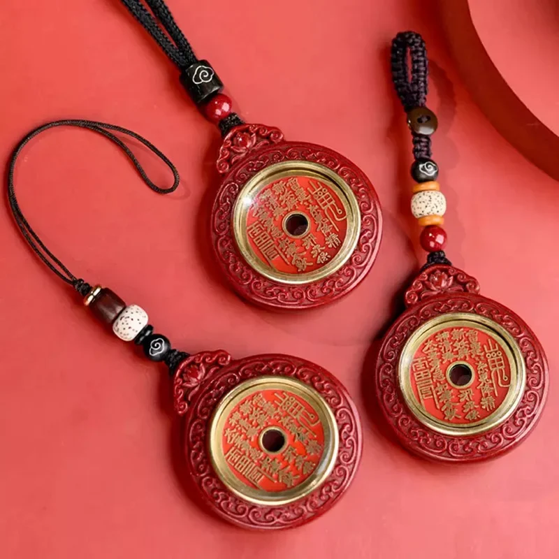 

Purple Gold Sand Cinnabar Mountain Ghost Spending Money Pendant, Lotus Cinnabar Pendant, Keychain, Men's and Women's Natal Gifts