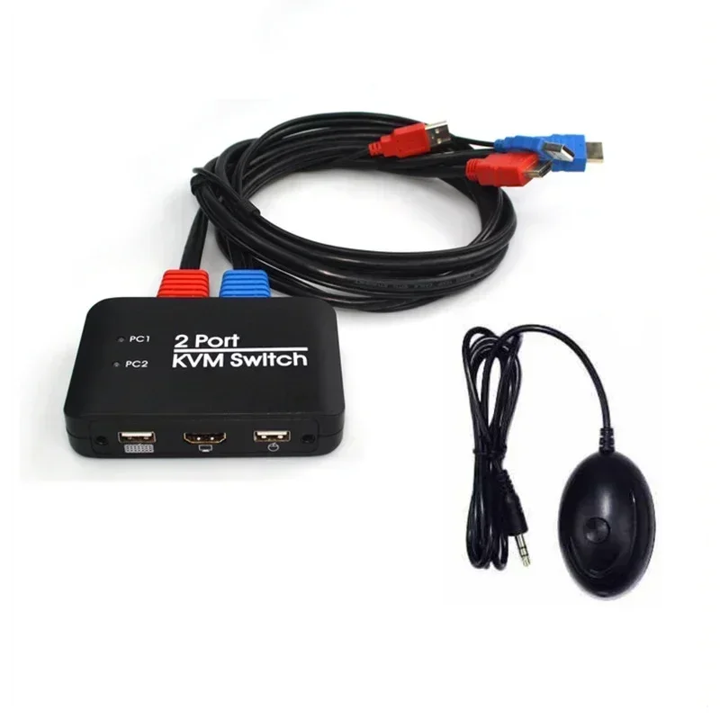 

4K@60Hz 2 Port KVM Switch Support Keyboard And Mouse Control KVM Switch 2 Input 1 Output for Computer Laptop DVD PS5 HDTV