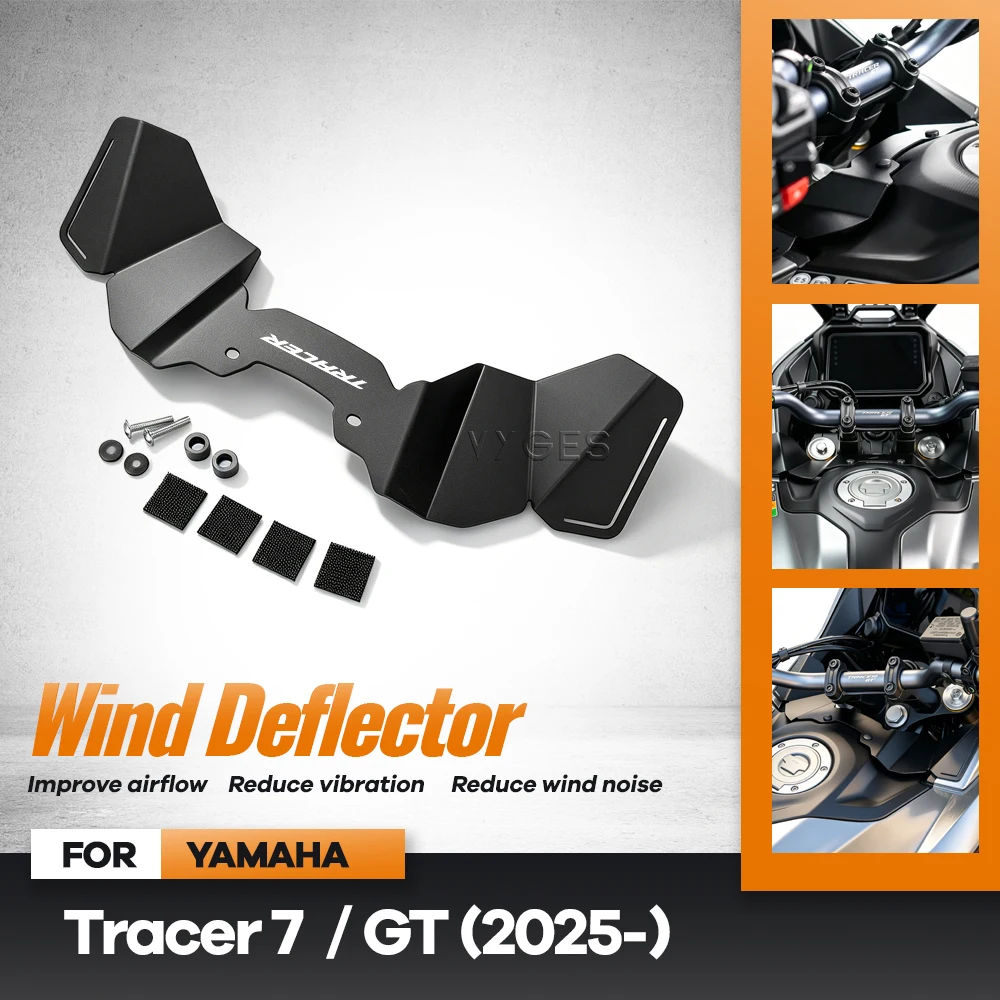 

For YAMAHA Tracer7 Tracer 7 GT 2025- Motorcycle Accessories Wind Deflector Cockpit Panel Fairing Updraft Spoilers