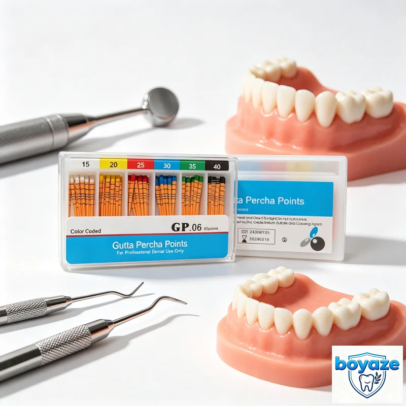 10box Dental Gutta Percha Point Dental Absorbent Gutta Percha Dental Clinic Material 02 Taper Endodontics