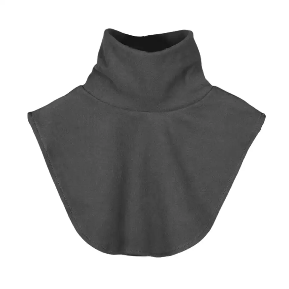 Pañuelo cálido para hombre y mujer, bufanda De tela De terciopelo De Color sólido, calentador suave, jersey con cuello desmontable, Sc V8e4, 2024