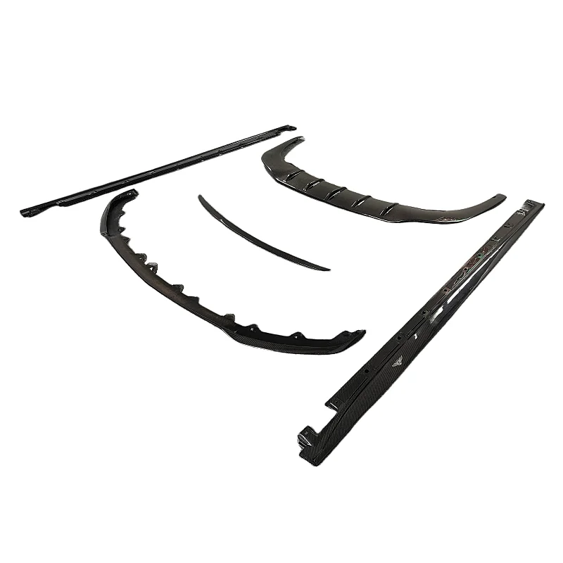 

Used for Continental Flying Spur Car Carbon Fiber W12 Style Body Kit Front and Rear Diffuser Lip Spoiler Side Skirt Body Kit