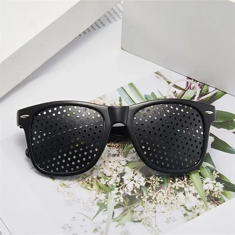 New Outdoor Sports Mi Nail Glasses Eyesight Protection Black Pinhole Perforated Glasses Small Hole Sunglasses-CLEARANCE SALE