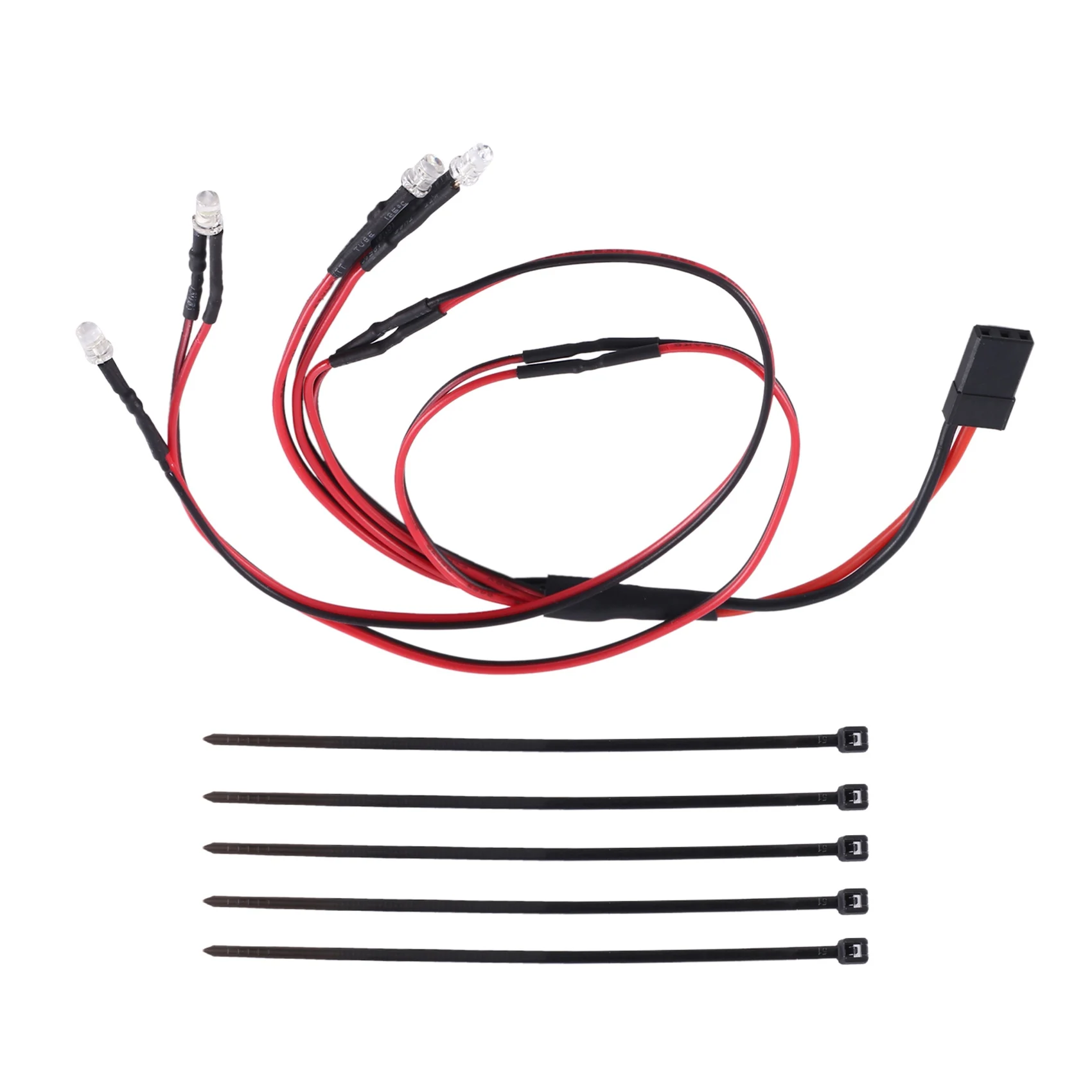 ชุดไฟท้าย LED AS96-1Set ชุดไฟหน้าเปลี่ยนทดแทนขนาด 3 มม. สำหรับ Traxxas Trx4m อะไหล่แต่งรถ RC Crawler ขนาด 1/18