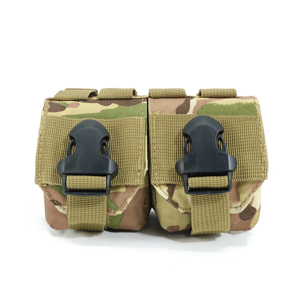 Outdoor Tactical Dual Round Tool Pineapple Bag Grenade Model Storage