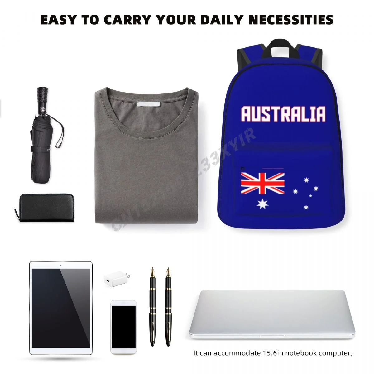 Unisex Backpack Australia Flag Australian Stitch Schoolbag Messenger Bag Case Laptop Travel Bag Mochila Gift