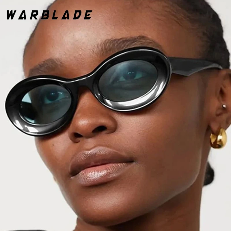 

Vintage Rainbow Oval Frame Women's Sunglasses Luxury Brand Designer Men Sunglass Punk Outdoor Drive Travel Eyewear UV400 Lentes