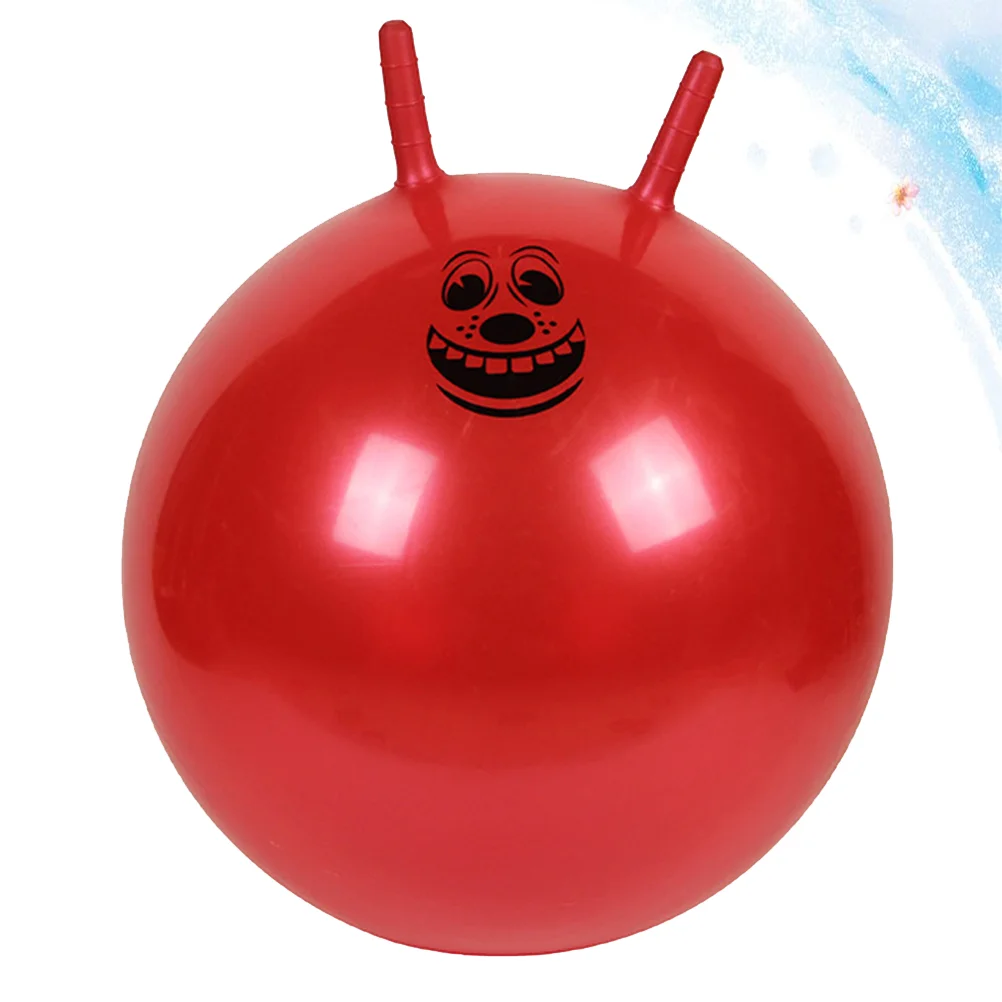 1pc Verdickte Springenden Ball Aufblasbare Übung Ball Springen Ball Bouncy Ball Griff Ball für Kindergarten Kinder (Zufällige Farbe