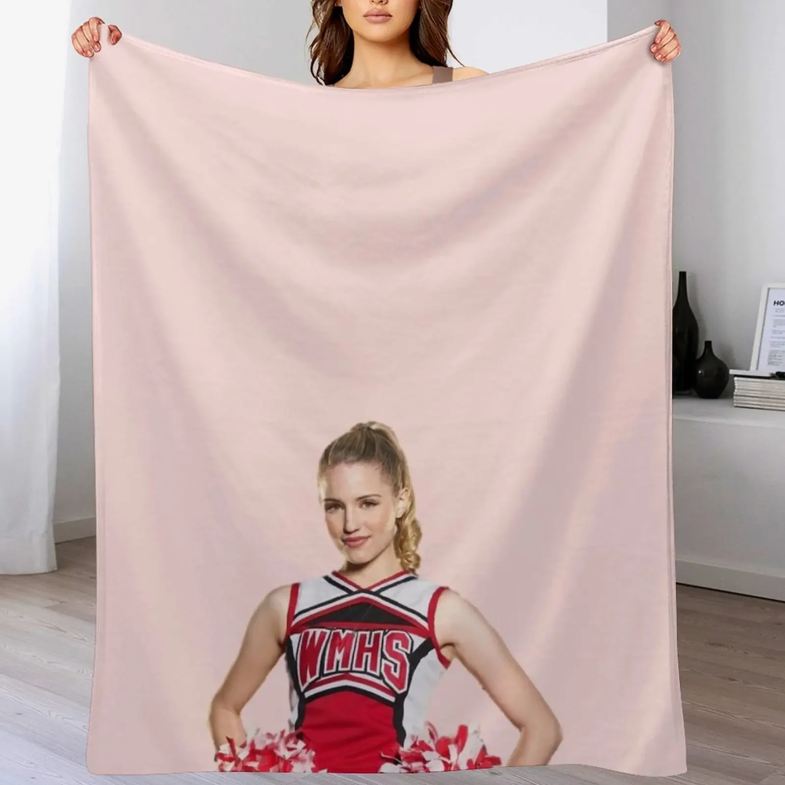 Glee Quinn Fabray (Cheerleader) Half Body Throw Blanket Portable Lightweight Blanket for Travel Camping