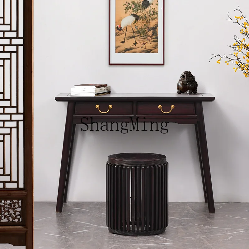 FG good-looking  Chinese Solid Wood Sturdy Desk Simple Modern Home Student Writing Desk Office Bedside Study Adult