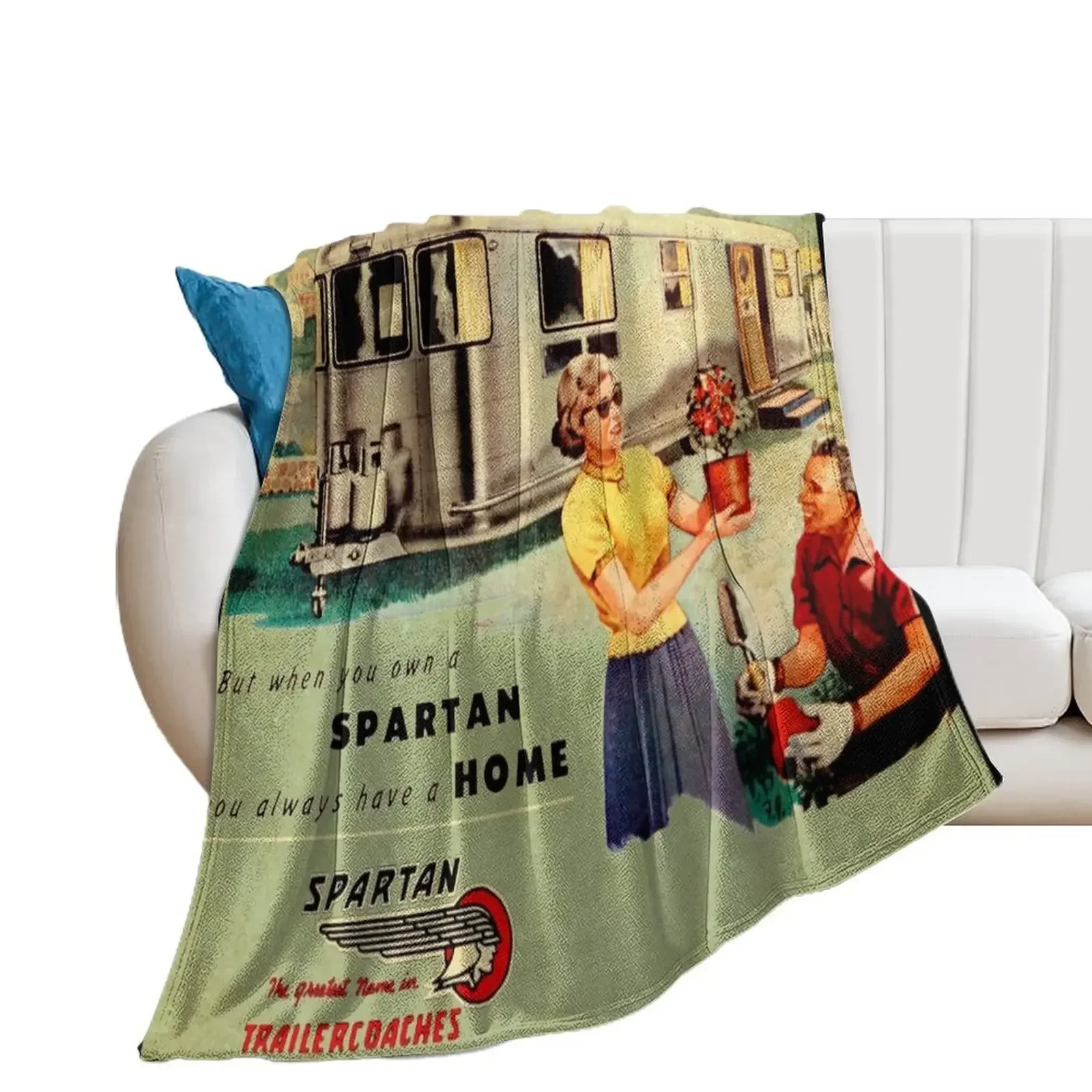 Spartan Trailers Tulsa Throw Blanket Nap Sofa Blankets