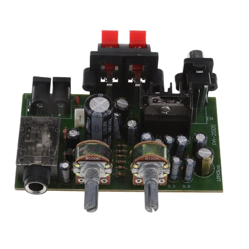 

12V Power TDA2005 Channel Digital Amplifier Board Microphone Stand