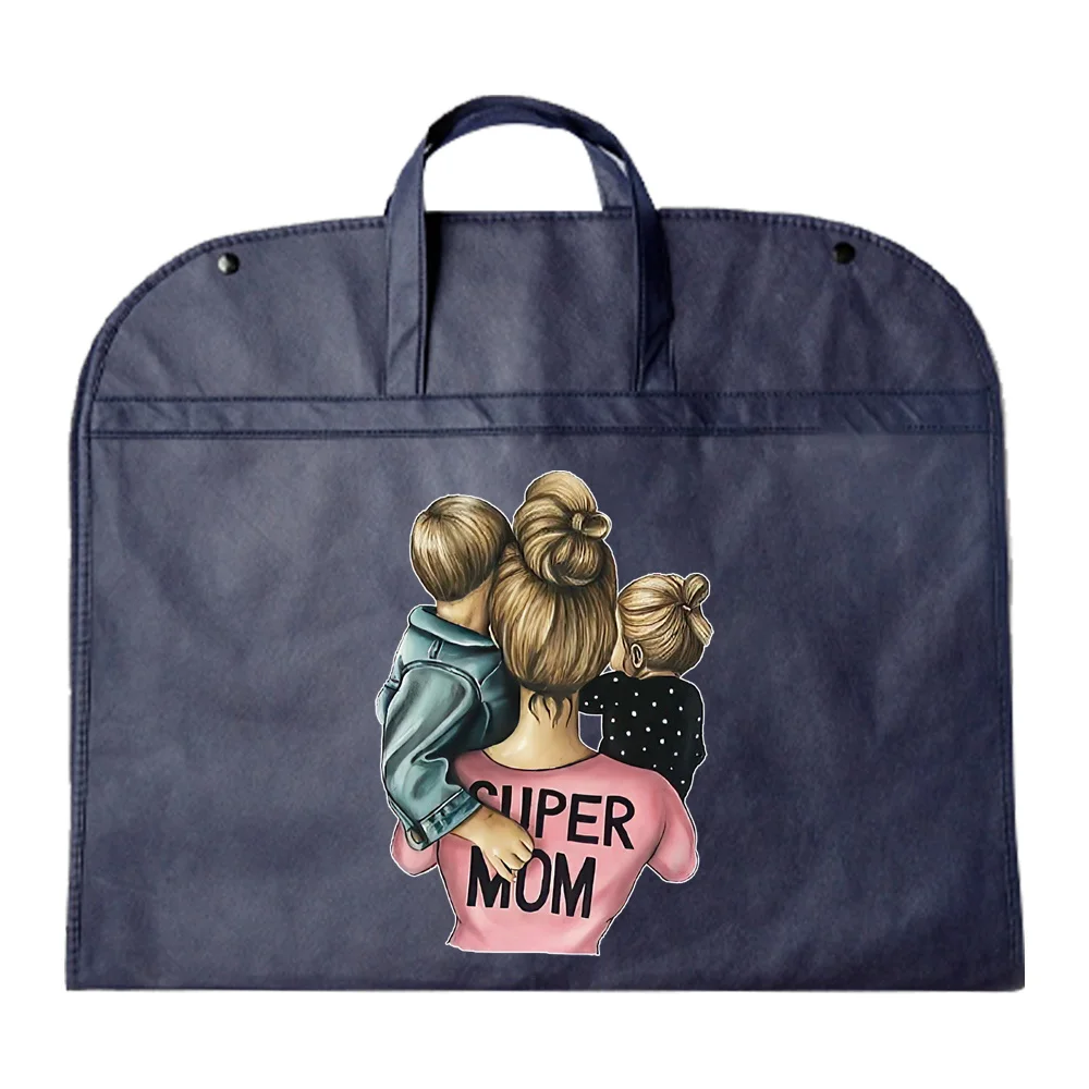 غطاء الملابس الغبار غير المنسوجة مقاوم للرطوبة معلقة صندوق تخزين ملابس حقيبة فستان بتصميم بدلة الزفاف المنظم أمي نمط سلسلة #5