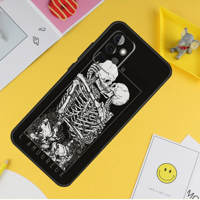 Aesthetics Skeleton Cover For Samsung Galaxy A34 A35 A14 A15 A25 A53 A33 A13 A52 A32 A12 A51 A71 A54 A55 Case